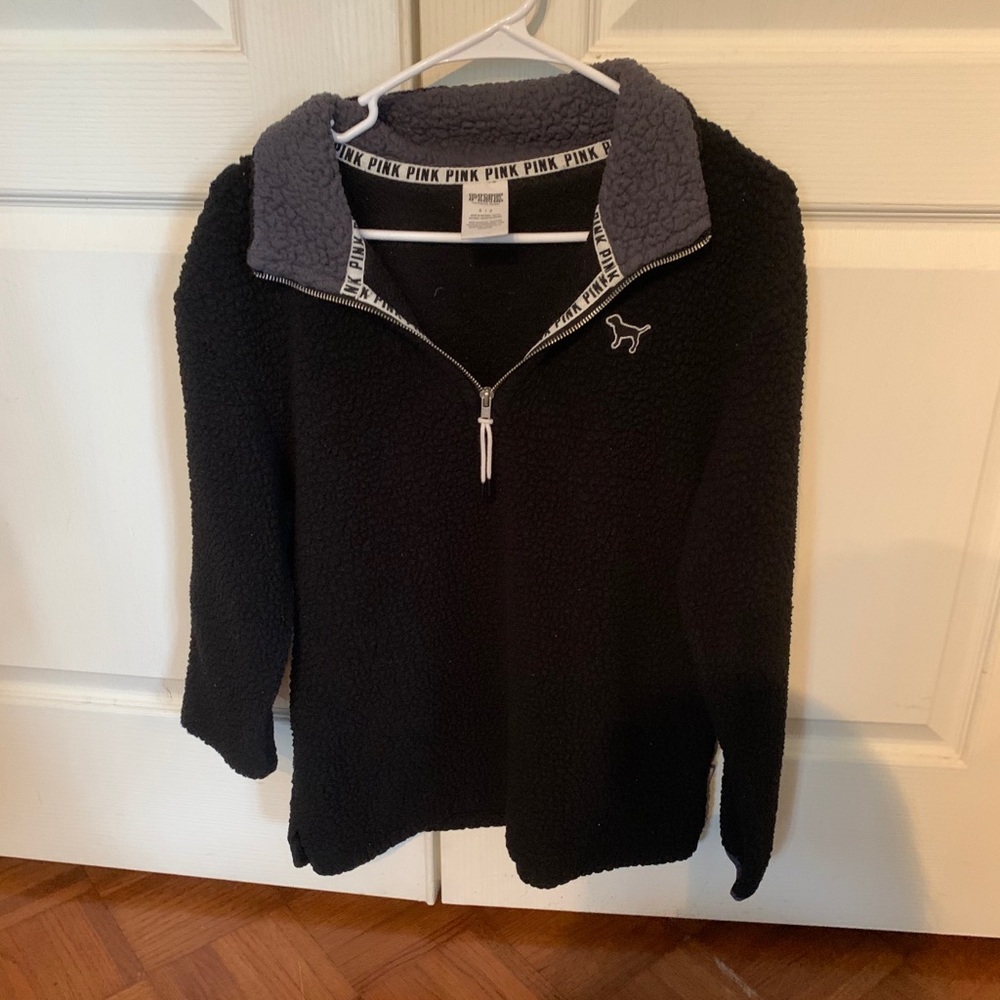 VS Pink Sherpa Pullover